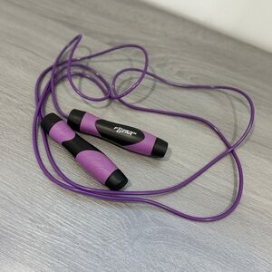 Fitness Gear Black and Purple Jumping Rope